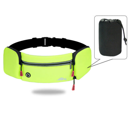 Ceinture de course ultra fine pour hommes et femmes, sac de taille de fitness, sac de taille de sport pour support Apple iPhone, course à pied, cyclisme, camping, gym, ceinture de course (gris foncé + bouteille d'eau) 