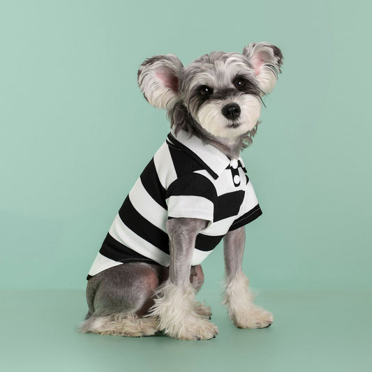 Dog clothes New Summer striped two-legged teddy thinner than the bear Pomeranian fight pet striped clothes