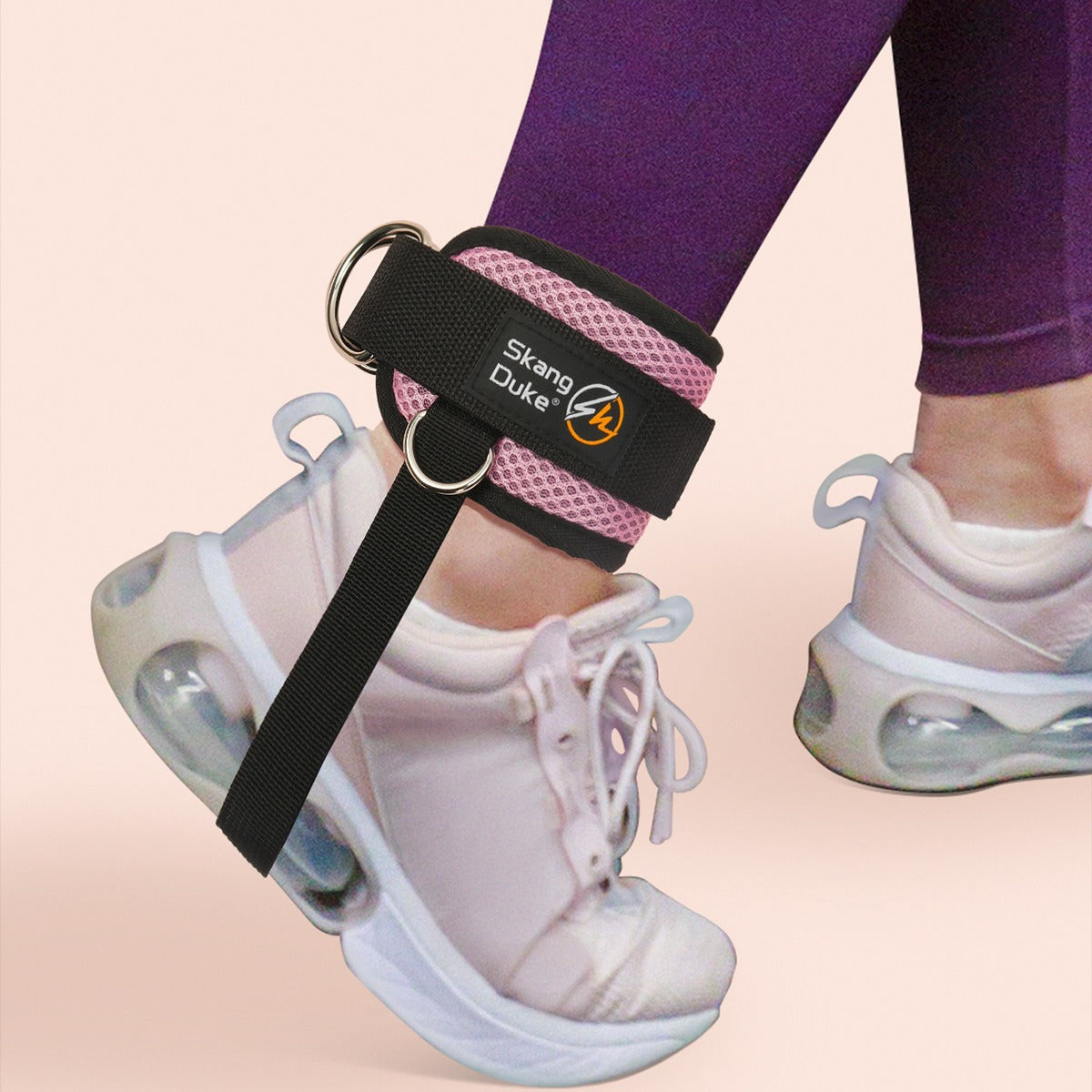 Pedal Ankle Buckle Puller Leg Strength Training Gantry Stand Ankle Buckle Adjustable Fitness Ankle Brace for Hip Exercise, Leg Stretching, Hip Abduction and Lower Body Workout