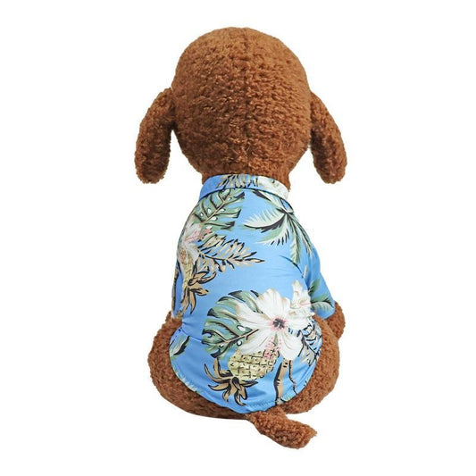 Dog clothing, Dog Hawaiian shirt, Teddy Bear Pomeranian Fight Summer thin pet clothing