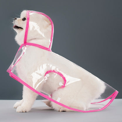 Pet supplies dog raincoat Teddy small and medium-sized dog new transparent plastic fashion poncho pet rain raincoat